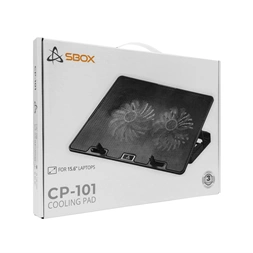 Sbox CP-101 notebook hűtőpad 2 ventilátorral