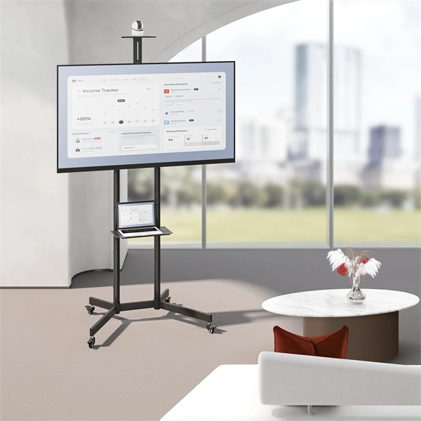 Sbox FS-401-2 37"-70" VESA 600X400 guruló TV állvány