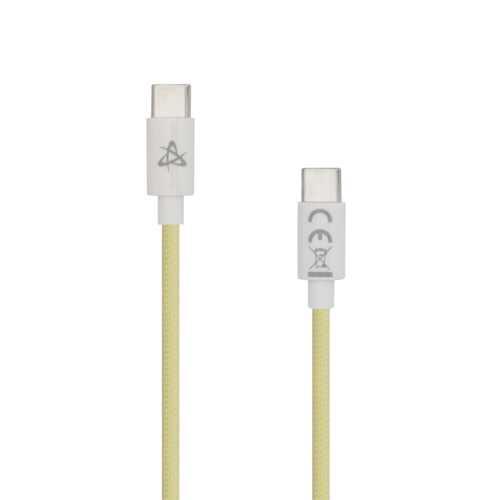 Sbox TYPE-C-1-Y 1m 60W Type-C sárga adat- és töltőkábel