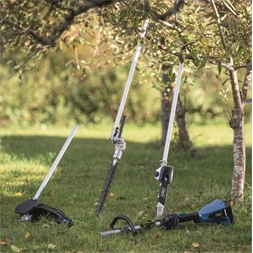 Scheppach BC-MFH400-X indukciós motorral 4in1 2x20V, IXES 20 V (akku és töltő nélkül) akkus multifunkciós kerti gép