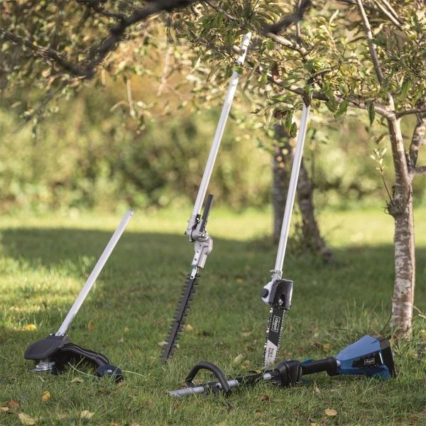 Scheppach BC-MFH400-X indukciós motorral 4in1 2x20V, IXES 20 V (akku és töltő nélkül) akkus multifunkciós kerti gép