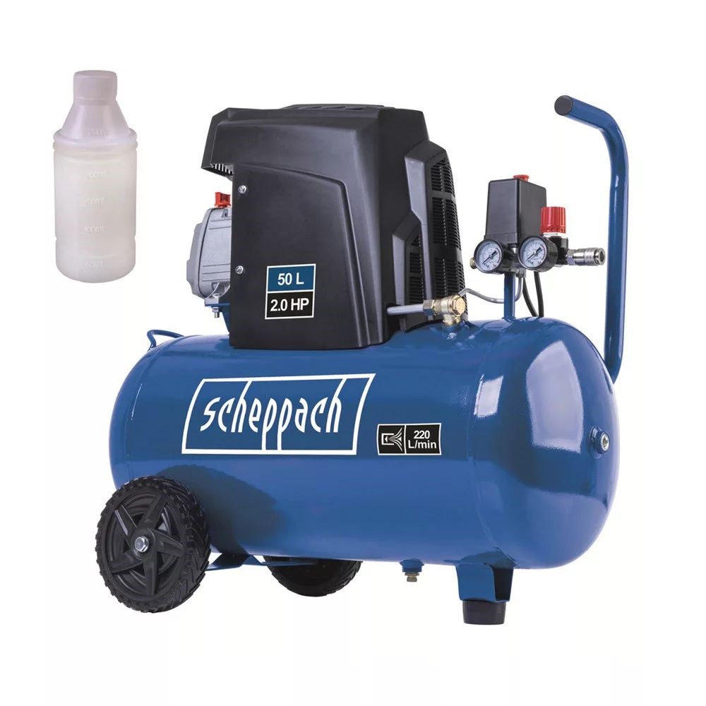 Scheppach HC 65 - 10 bar / 50 liter olajkenésű kompresszor