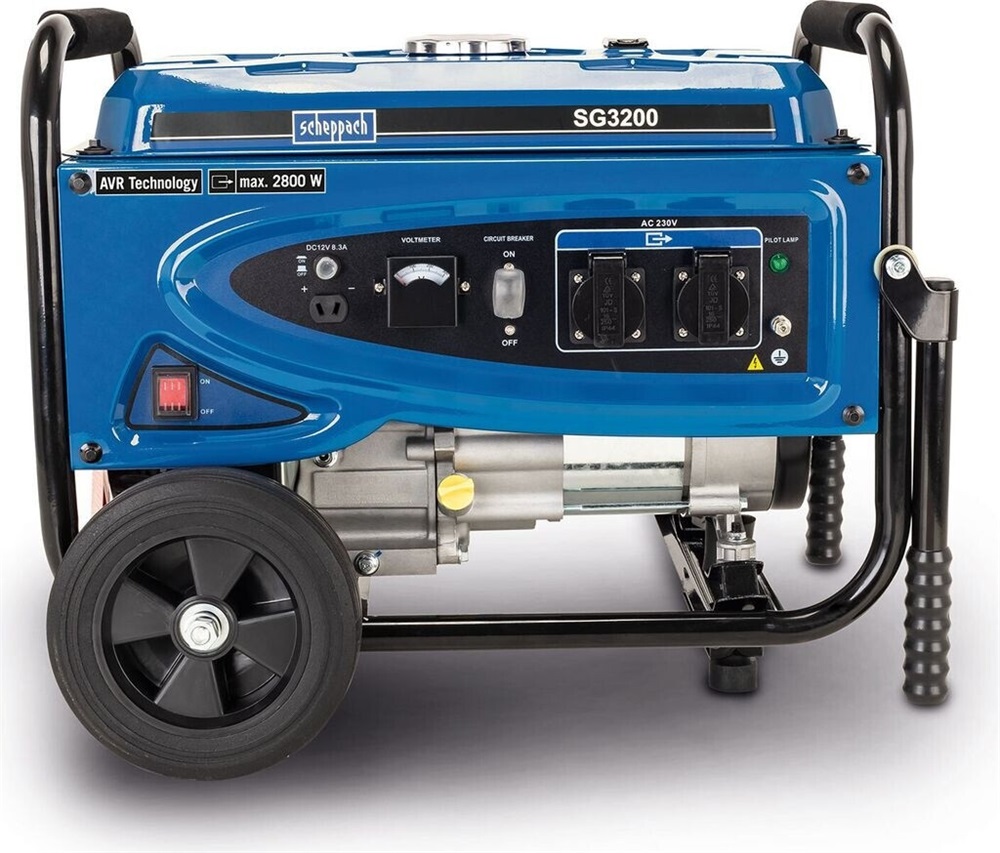 Scheppach SG 3200 - vázszerkezetes 2800 W, AVR szabályozással áramfejlesztő