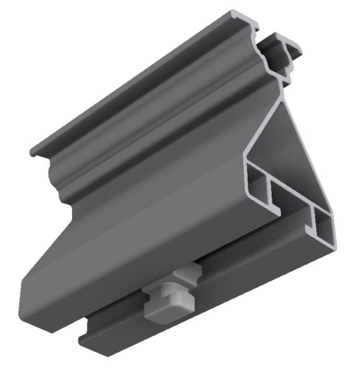 Schletter 163900-002 18 alsó 96 mm toldóval FixZ-15 rendszerprofil