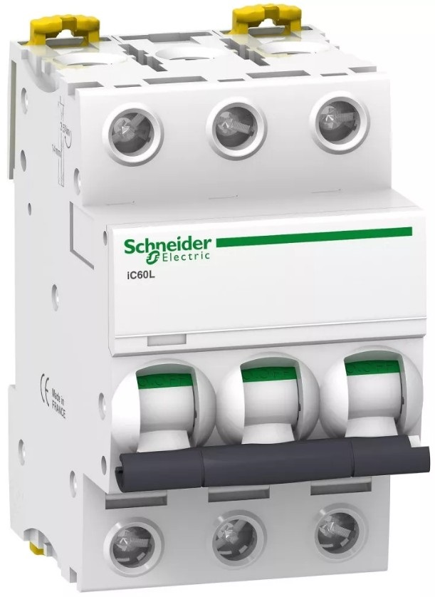 Schneider A9F04325 3P 25A C-jelleg 400V AC/DC 6kA/60898 10kA kismegszakító
