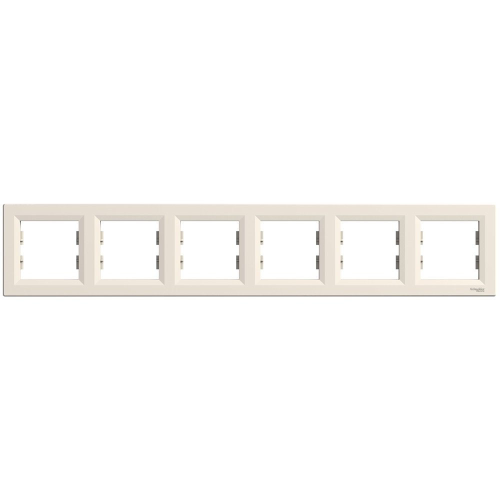 Schneider EPH5800623 ASFORA vízszintes bézs hatos keret