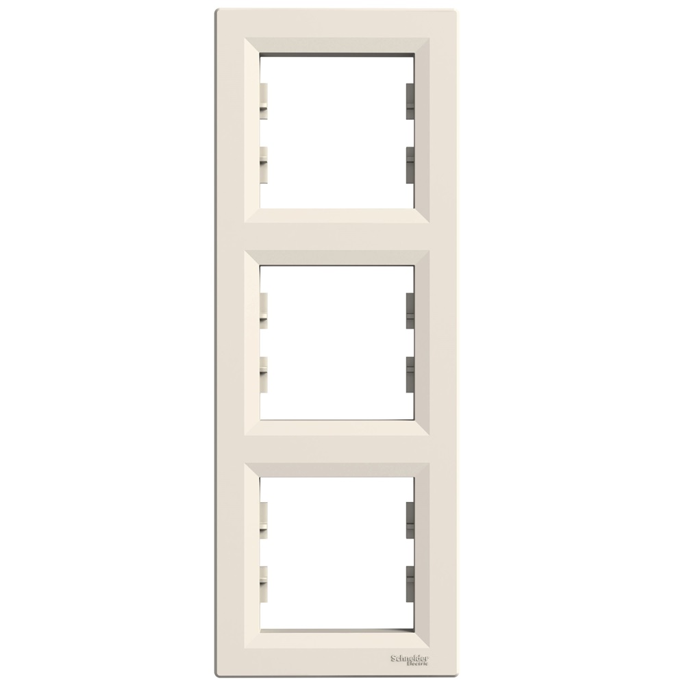 Schneider EPH5810323 ASFORA függőleges bézs hármas keret