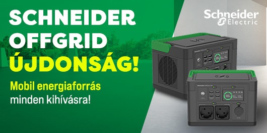 Schneider OffGrid Újdonság: Mobil energiaforrás minden kihívásra