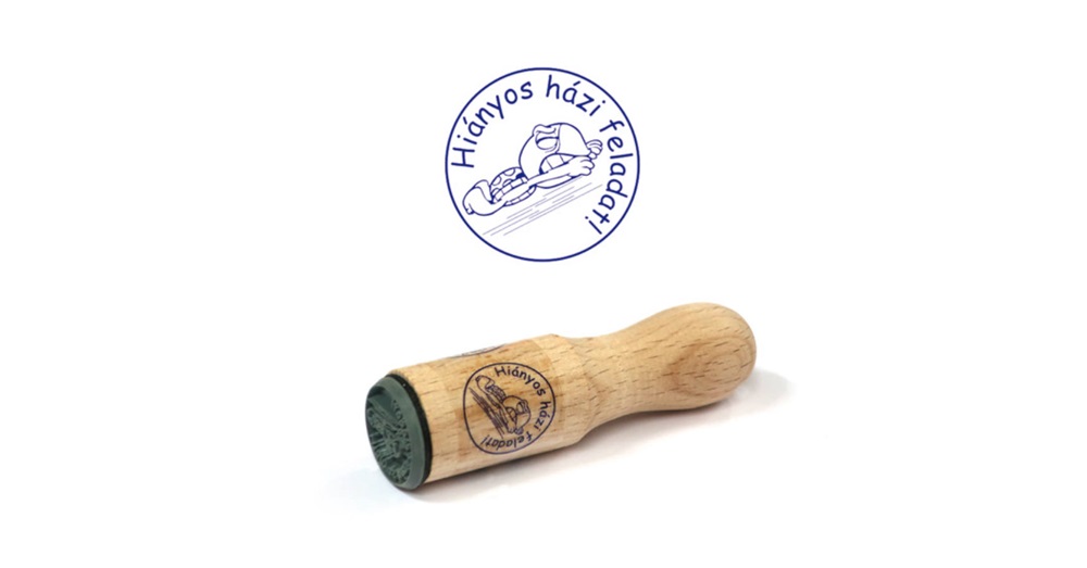 SchoolArt "Hiányos házi feladat" fa nyomda