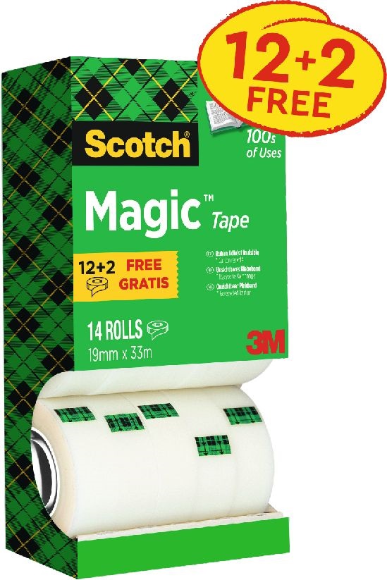 Scotch Magic 810 19mmx33m írható ragasztószalag 12+2db