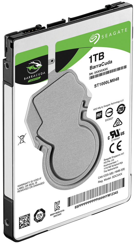 Seagate Barracuda 2,5" 1000GB belső SATA III 5400RPM 128MB notebook winchester