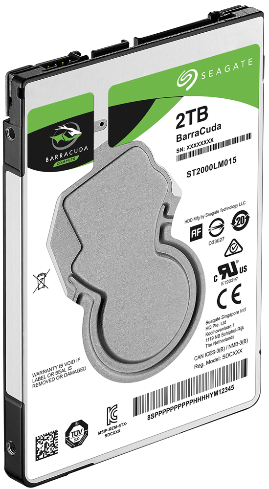 Seagate 2TB belső SATA III 5400RPM 128MB notebook winchester