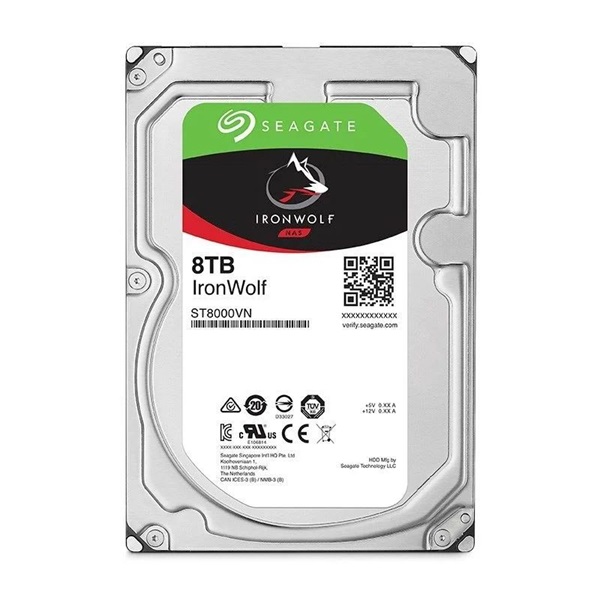 Seagate IronWolf NAS 3,5" 8000GB belső SATAIII 7200RPM 256MB winchester