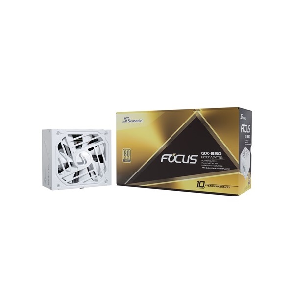 Seasonic Focus GX White ATX 3.0 ATX desktop tápegység 850W 80+ Gold BOX