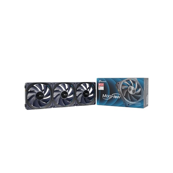 Seasonic MagFlow 1225 PWM 3-Fan Kit rendszerhűtő ventilátor fekete