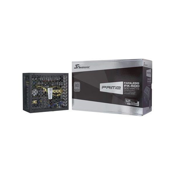 Seasonic Prime Fanless PX-500 ATX silent desktop tápegység 500W 80+ Platinum BOX