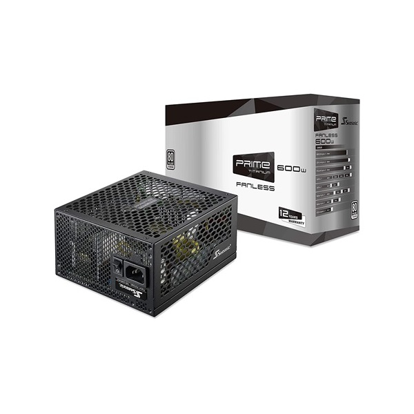 Seasonic Prime Fanless TX-600 ATX silent desktop tápegység 600W 80+ Titanium BOX