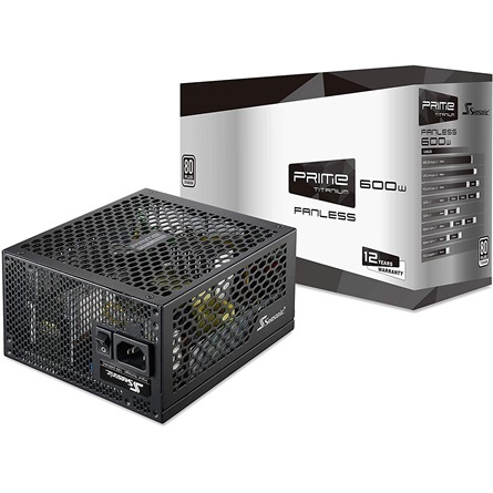 Seasonic Prime Fanless TX-600 ATX silent desktop tápegység 600W 80+ Titanium BOX