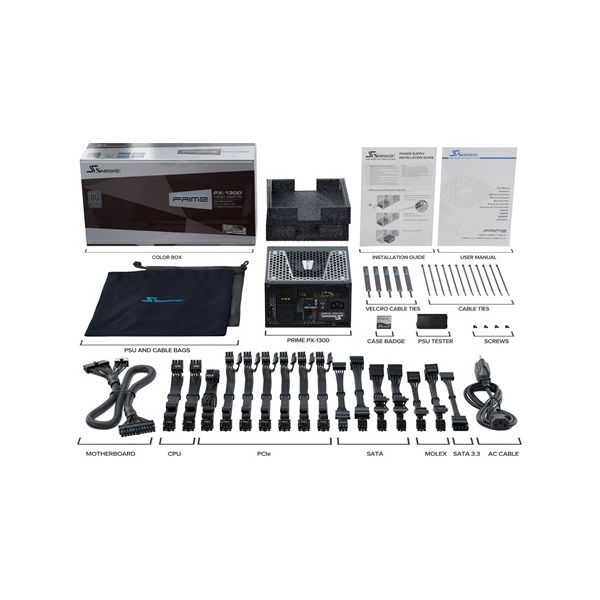 Seasonic Prime PX ATX desktop tápegység 1300W 80+ Platinum BOX