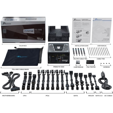 Seasonic Prime PX ATX desktop tápegység 1300W 80+ Platinum BOX