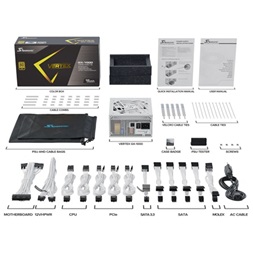 Seasonic Vertex GX White ATX 3.0 ATX desktop tápegység 1000W 80+ Gold BOX