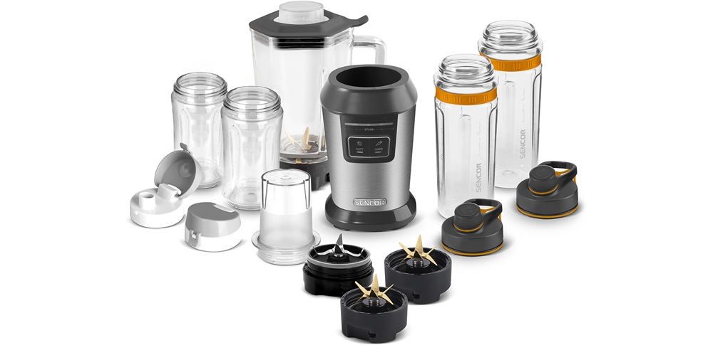 Sencor SBL 7570SS 0,3L+0,6L+0,9L ezüst smoothie készítő