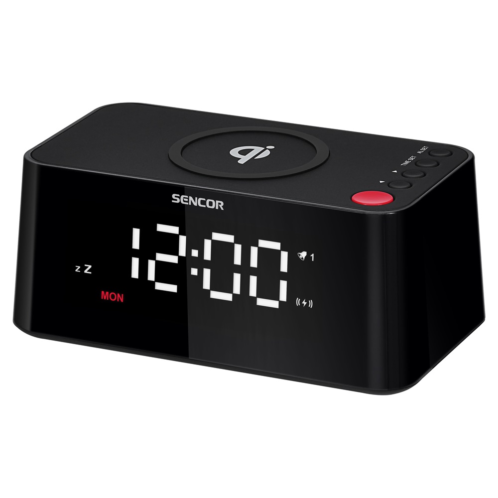 Sencor SDC 7600 Qi ébresztőóra töltővel