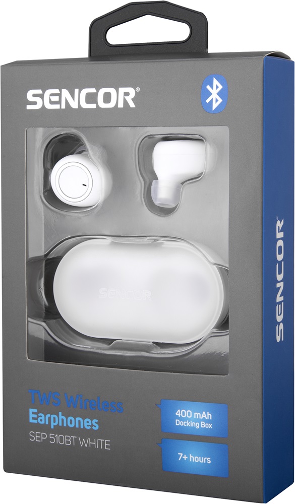 Sencor SEP 510BT True Wireless Bluetooth fehér fülhallgató