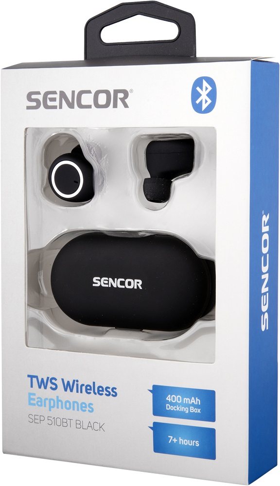 Sencor SEP 510BT True Wireless Bluetooth fekete fülhallgató