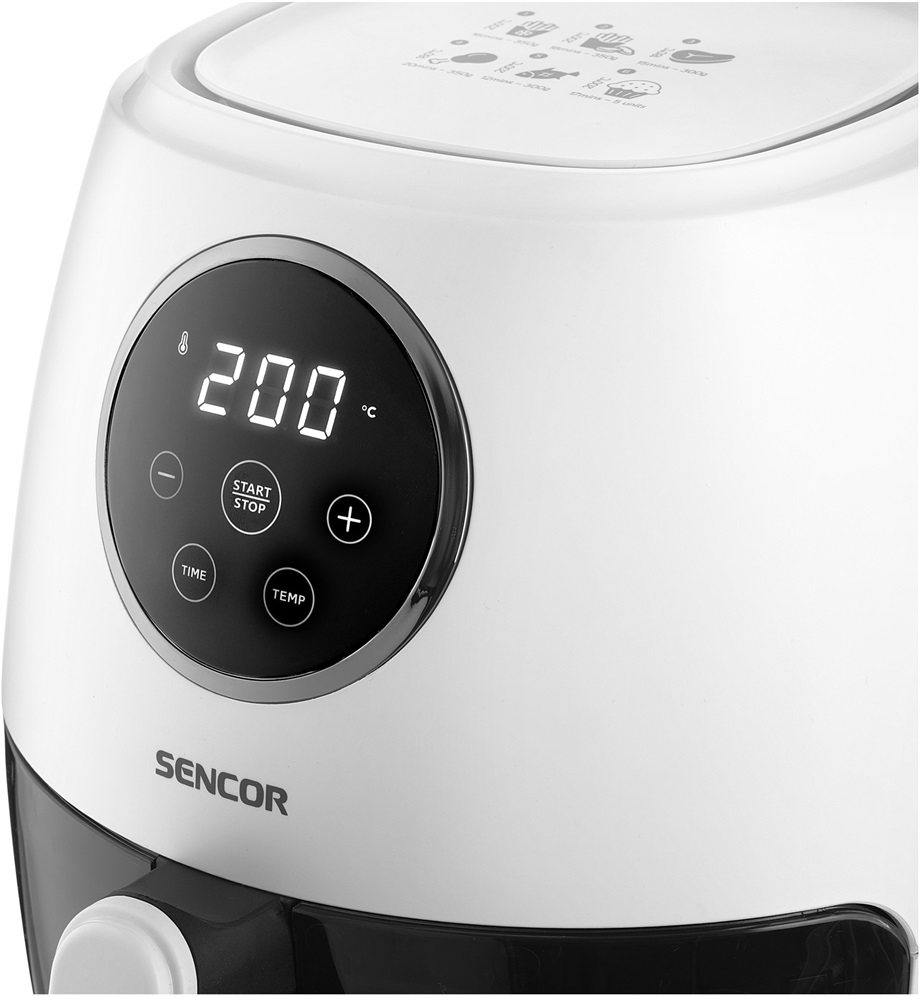 Sencor SFR 5340WH fehér 3,5 L forrólevegős sütő