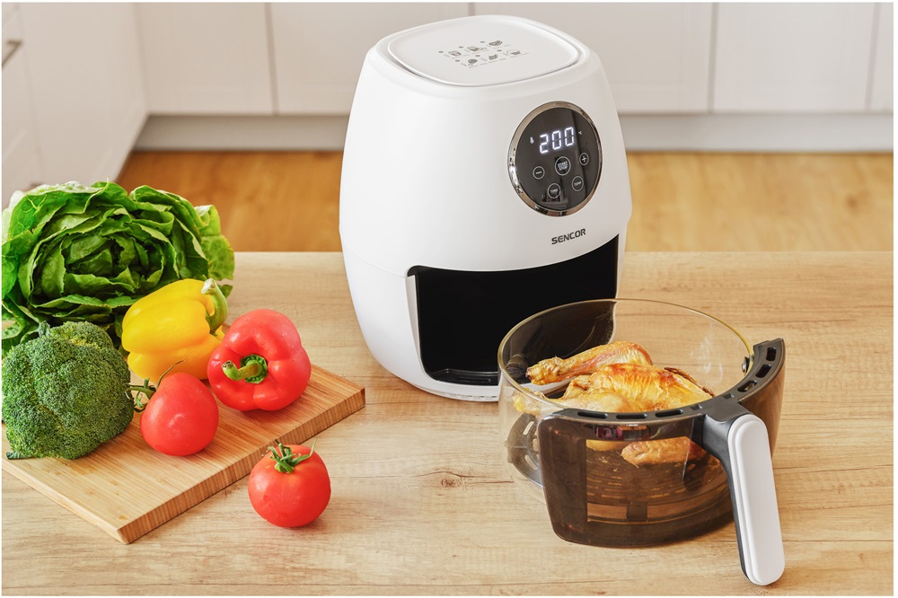 Sencor SFR 5340WH fehér 3,5 L forrólevegős sütő