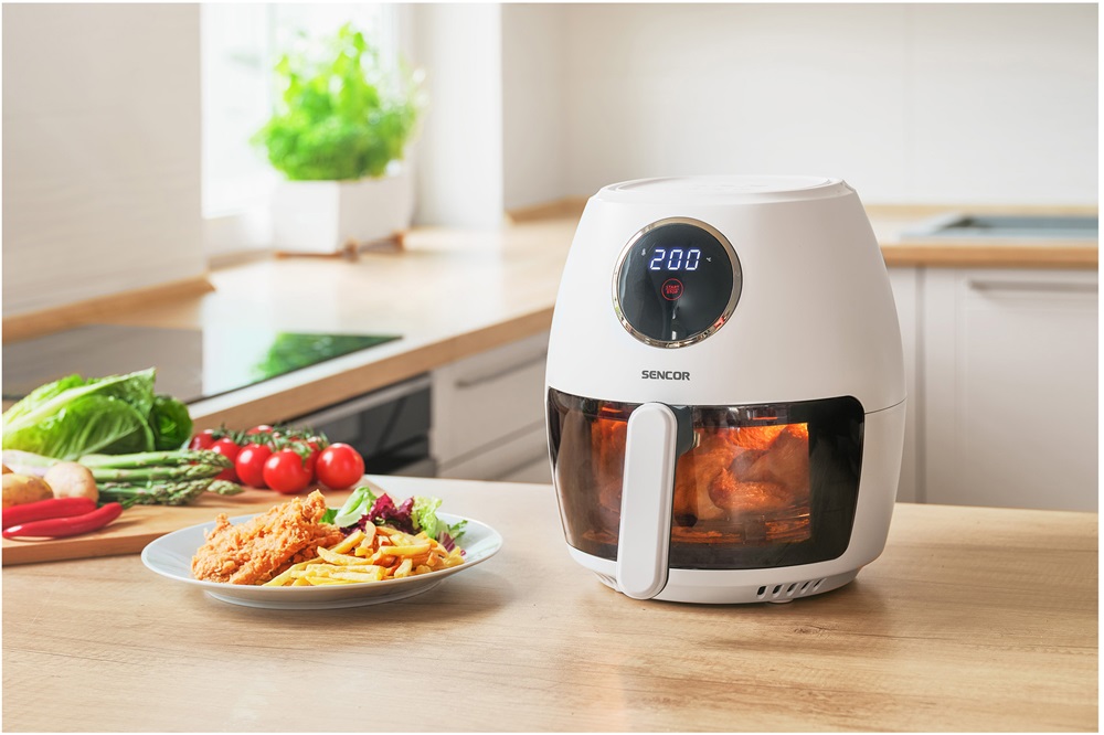 Sencor SFR 5340WH fehér 3,5 L forrólevegős sütő