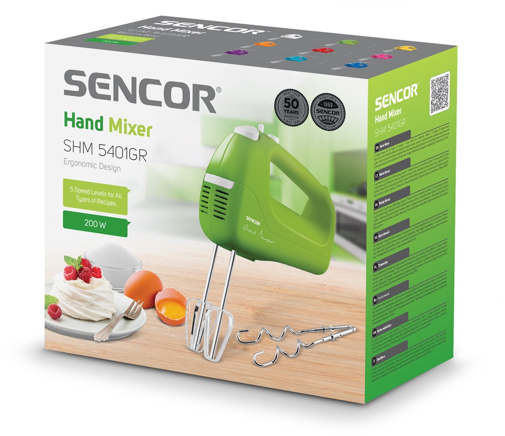 Sencor SHM 5401GR zöld kézi mixer