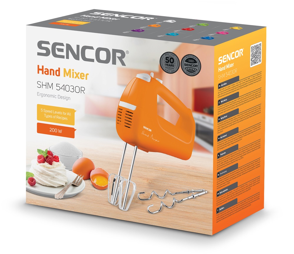 Sencor SHM 5403OR narancs kézi mixer
