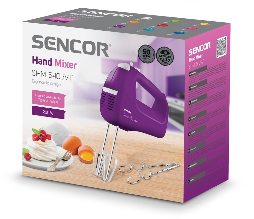 Sencor SHM 5405VT lila kézi mixer