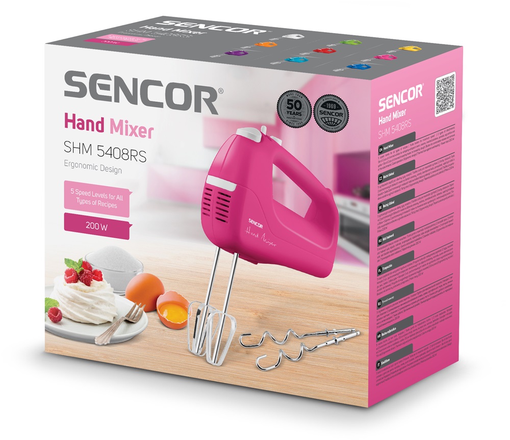 Sencor SHM 5408RS rózsaszín kézi mixer