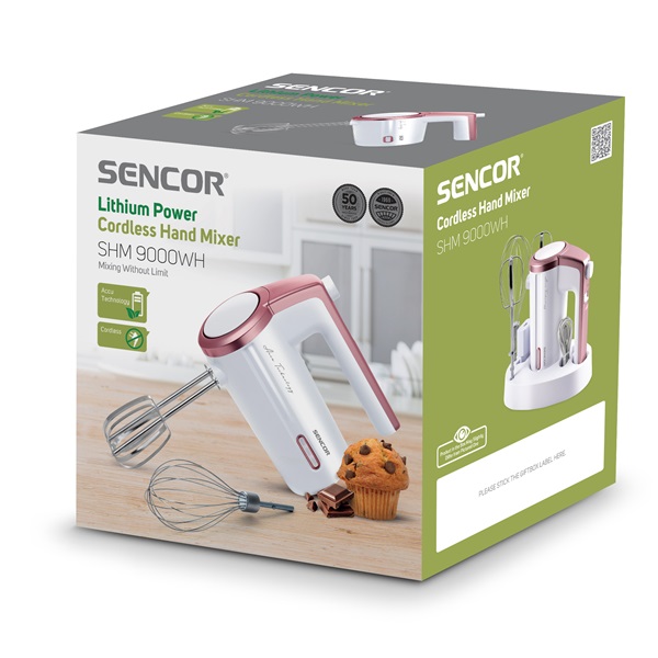 Sencor SHM 9000WH fehér akkumulátoros kézimixer