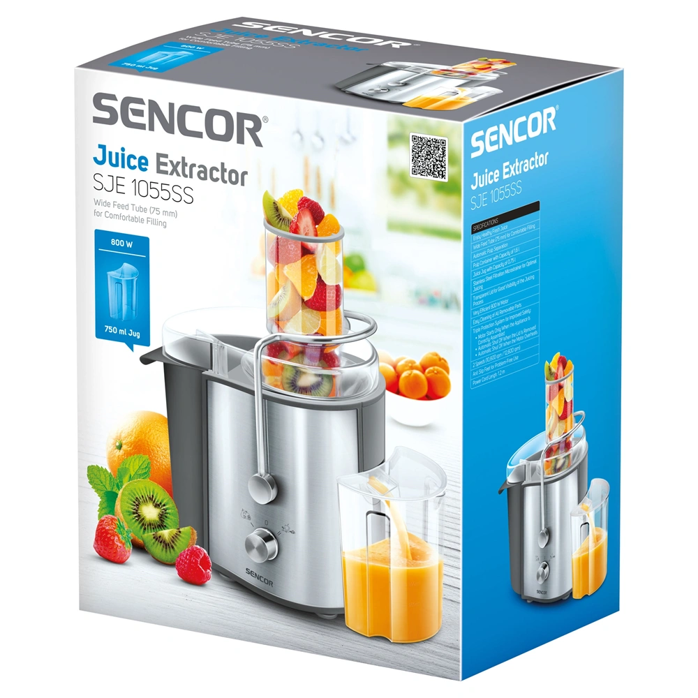 Sencor SJE 1055SS gyümölcscentrifuga (Újszerű)
