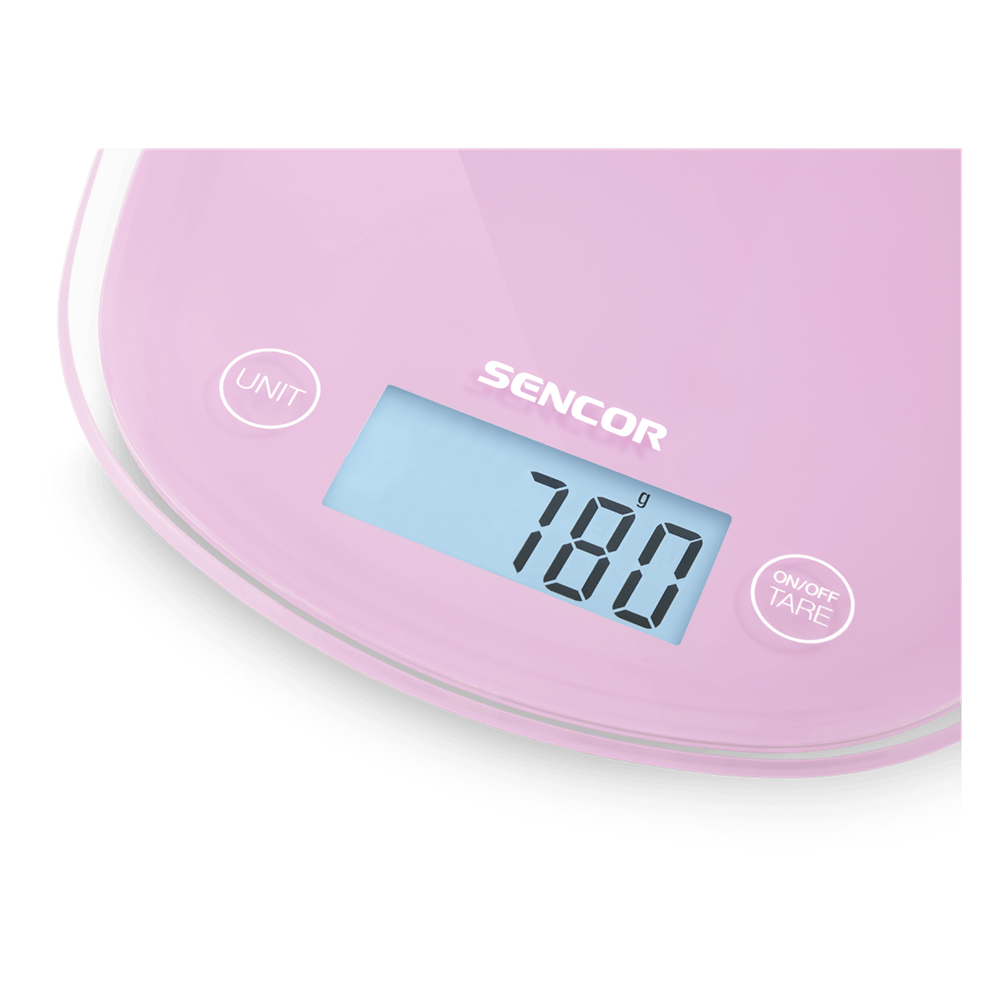 Sencor SKS 38RS pasztell lila konyhai mérleg