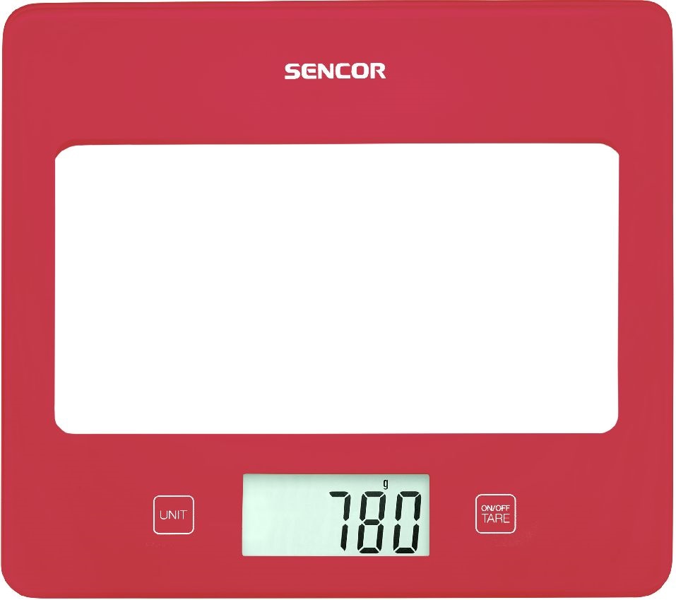 Sencor SKS 5034RD piros konyhai mérleg