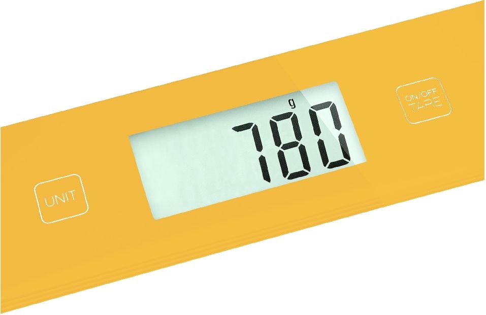 Sencor SKS 5036YL sárga konyhai mérleg