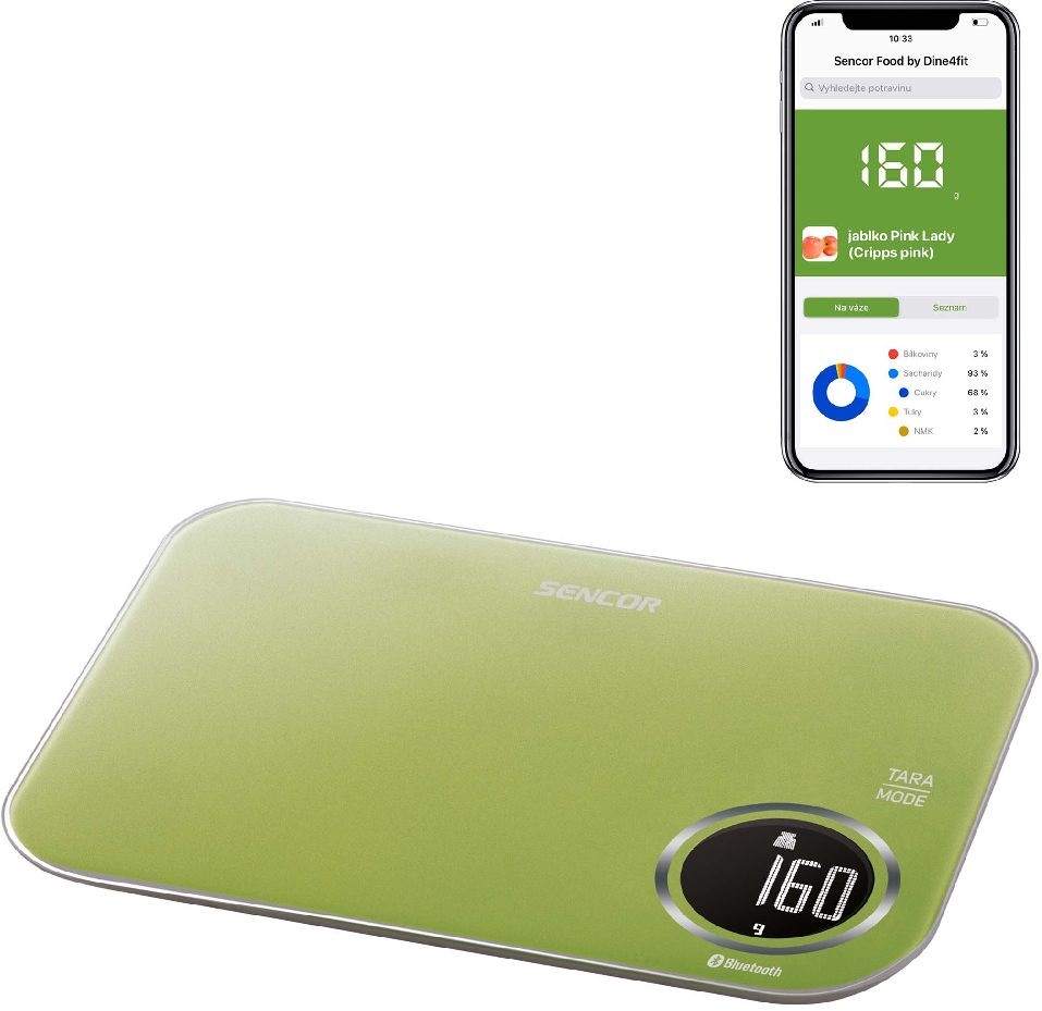 Sencor SKS 7070GG smart konyhai mérleg