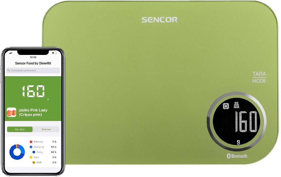 Sencor SKS 7070GG smart konyhai mérleg