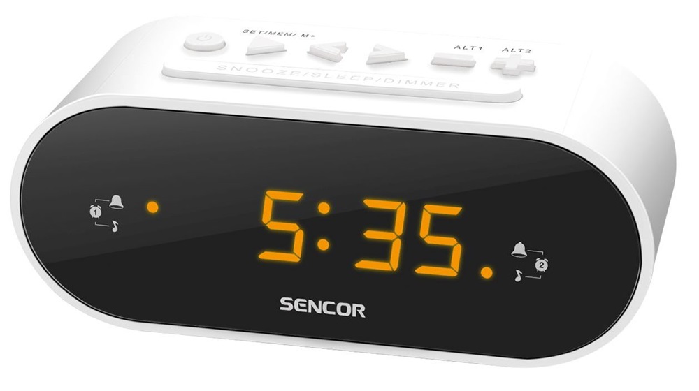 Sencor SRC 1100 W fehér rádiós ébresztőóra