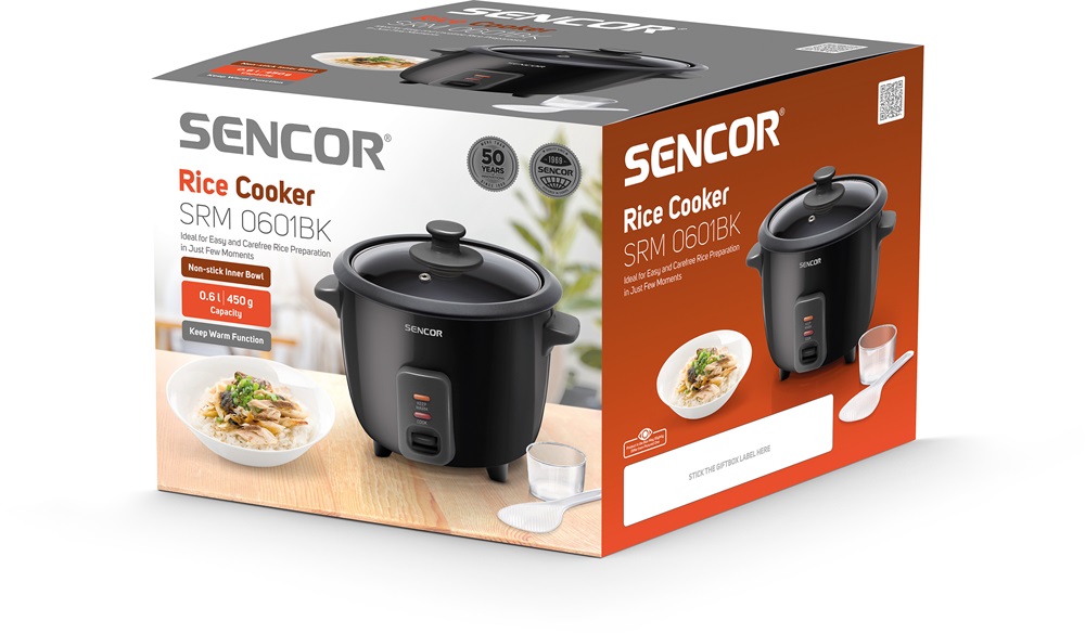 Sencor SRM 0601BK fekete rizsfőző