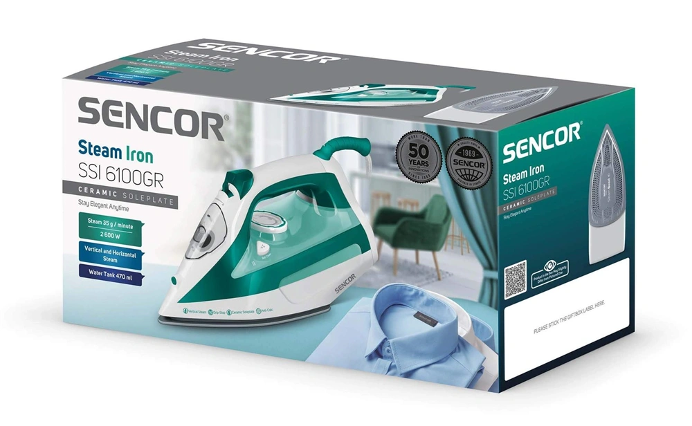 Sencor SSI 6100GR zöld gőzölős vasaló