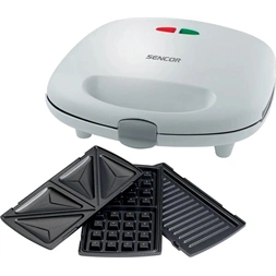 Sencor SSM 9300 3in1 fehér szendvicssütő