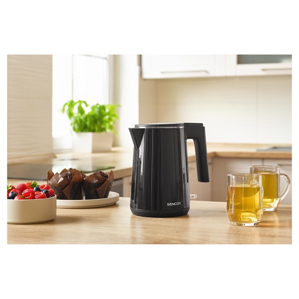 Sencor SWK 0156BK 1,0L-es fekete vízforraló