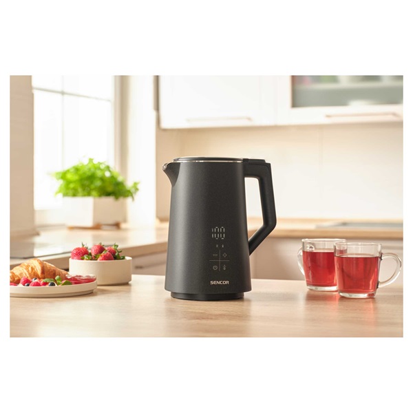 Sencor SWK 0600BK 1,7L-es fekete hőfokszabályzós vízforraló
