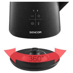 Sencor SWK 0600BK 1,7L-es fekete hőfokszabályzós vízforraló